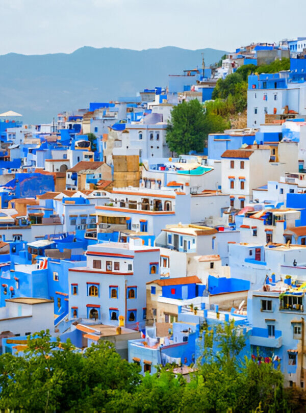 Blue streets of Chefchaouen Medina in northern Morocco