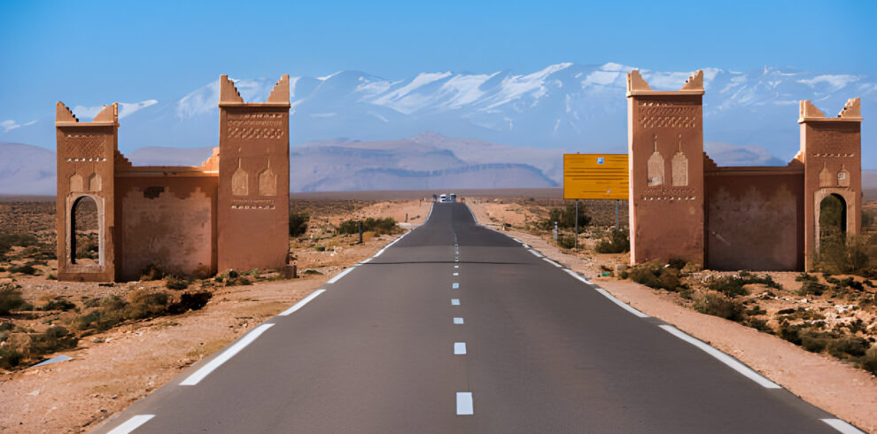 High-resolution image of a scenic Moroccan landscape with vibrant colors