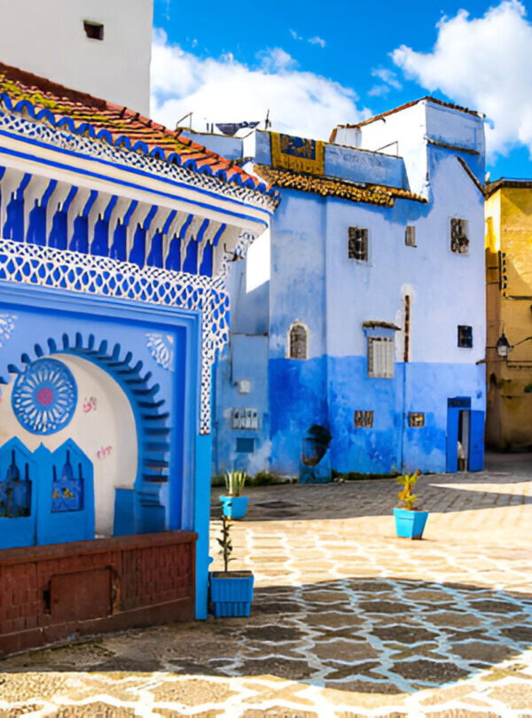 Blue streets of Chefchaouen Medina in northern Morocco