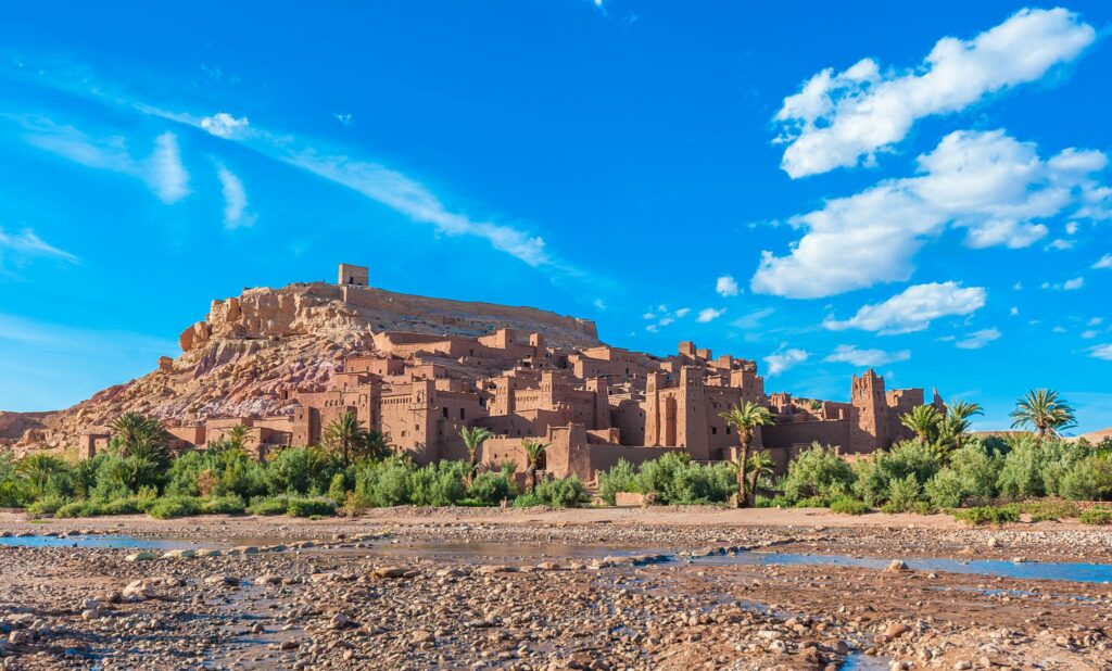 Historic Aït Benhaddou Kasbah in Morocco, UNESCO World Heritage site