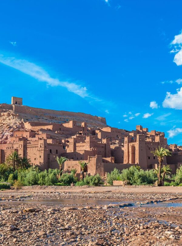 Historic Aït Benhaddou Kasbah in Morocco, UNESCO World Heritage site